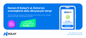 N Kolay Extra ile Her Ay %0 Faizli 5.000 TL Nakit İmkanı!