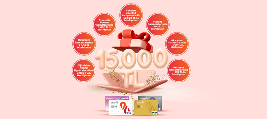 15.000 TL Worldpuan Kazanma Fırsatı!