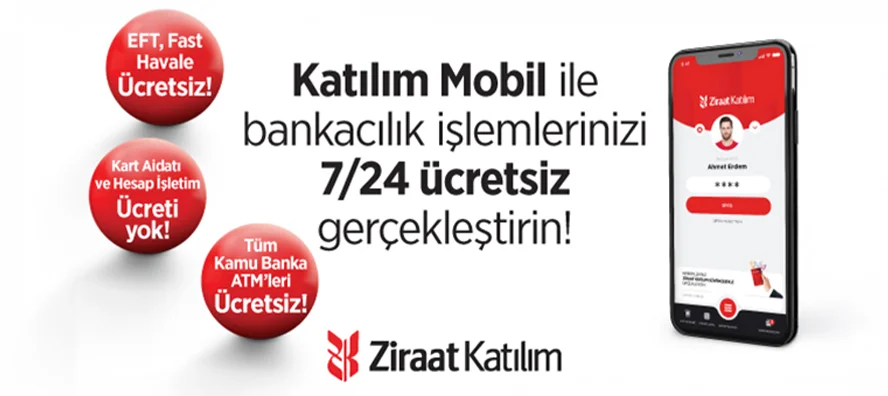 Bankacılık işlemlerinizi 7/24 ücretsiz gerçekleştirin!